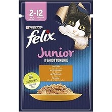 Nacario Felix Yavru Tavuk Etli Yaş Mama 85 gr