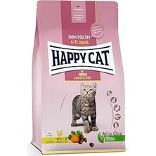 Nacario Happy Cat Land Geflügel Tavuklu Yavru Genç Kuru 4 kg