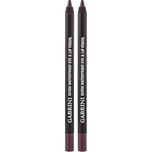 Nacario Gabrini Suya Dayanıklı Dudak Göz Kalemi 13 2li Paket