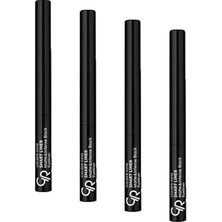 Nacario Liner Matte & Intense Black - Jojoba Yağı Içerikli Mat Siyah Eyeliner (4 Paketi)