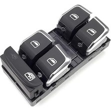 Nacario VASS41 Sol Ön Dörtlü Cam Düğmesi Krom 8K0959851F Audi A5 Sportback 2012-2016