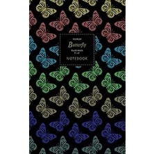 Nacario Butterfly Notebook - Ruled Pages - 5x8 - (Chalk Board)
