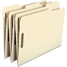 Nacario Smead Ağır Kilit Dosya Klasör, 2 Vida, 1/3-Cut Tab, Letter Size, Manila, Kutu Başına 50 (14600)