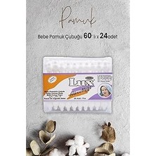 Nacario Lux Bebe Pamuk Çubuğu 60' Lı x 24 Adet