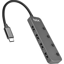 Nacario Bix BX20HB Type-C'den 4 Port USB 3.2 Hub