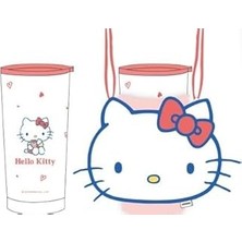 Nacario Hello Kitty Lisansı Sanrio Paslanmaz Çelik Bardak Dekoratif Kılıflı 550 ml