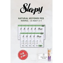 Nacario Sleepy 11 Al 10 Öde Hassas Hijyenik Ped Normal 24 Adet Disk Pamuk