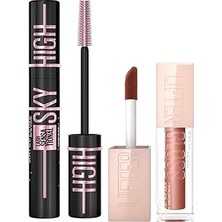 Nacario New York Lash Sensational Sky High Cosmic Black Maskara + Lifter Gloss Nemlendirici Duda