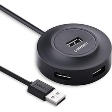 Nacario Ugreen USB 2.0 4 Portlu Hub Çoklayıcı, Siyah