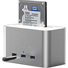 Nacario Codegen Alüminyum Usb3.0 3.5-2.5 HDD Sata 3 Port USB Hub Dock Istasyonu