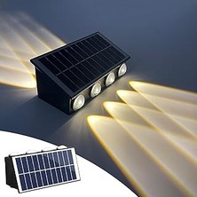 Nacario 20W Güneş Enerjili Dış Mekan Bahçe Duvar Lambası - Cata Kos Solar LED Aplik - IP65 Su Geçirmez, 320