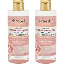 Nacario Dermokil Gül Özlü Gözenek Sıkılaştırıcı Mıcellar Makyaj Temizleme Suyu 400 ml x 2 Adet