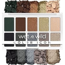 Nacario Wet N Wild Renk Simgesi 10-Pan Göz Farı Makyaj Paleti, Işıklar Kapalı, Uzun Ömürlü, Pırıltılı,