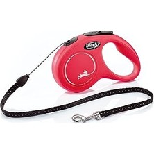 Nacario Flexi Yeni Klasik Geri Çekilebilir Tasması (Kordon), 11,8 Kg'a Kadar Köpekler Için, 4,9 M, Kü