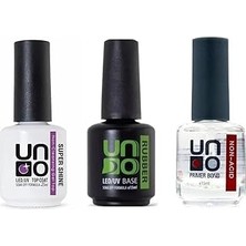 Nacario Fontenay Kalıcı Oje Set Rubber Base Gel 15ML+SUPERSHINE Top Coat 15ML+UNO Non-Acid Primer Bond 15 M