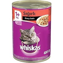 Nacario Whiskas Sığırlı Konserve Yaş Maması, 400 G