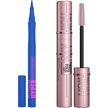 Nacario New York Hyper Precise All Day Eyeliner- 720 Parrot & Lash Sensational Sky High Maskara