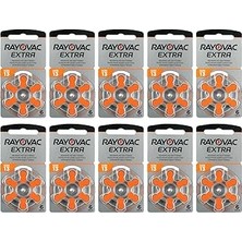 Nacario Yesmed Rayovac Extra 13 Numara Pili (10 Paket x 6 Adet = 60 Adet Pil)