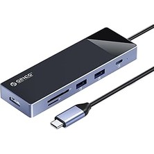 Nacario Orico Type-C PD100W 4K 30Hz HDMI Sd Tf 5gbps Type-C 4 Usb-A Portlu Hub Çoklayıcı