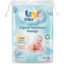 Nacario Uni Baby Bebek Temizleme Pamuğu 60 Adet