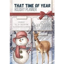 Nacario That Time Of Year Planner | Holiday "fill In The Blank" Illustrated Planner | 5 Months Of Holiday P