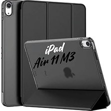Nacario Ipad Air 11 2025 M3 Çip Uyumlu Katlanabilir Standlı Cover Fuchsia Tablet Kılıfı Siyah
