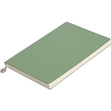 Nacario Smyth Esnek Kapak Çizgili Defter, 14.8X21 cm -Açık Yeşil