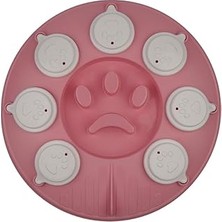 Nacario Bulmacası Yavaş Yeme Mama Kabı Pembe-Beyaz