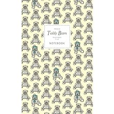 Nacario Teddy Bears Notebook - Ruled Pages - 5x8 - Premium: (Yellow Edition) Fun Notebook 96 Ruled/lined Pa