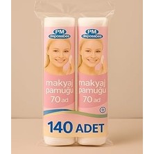 Nacario Nistabolje 2 Paket 140 Adet Makyaj Temizleme Pamuğu Pedi Pamuk