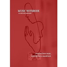 Nacario Independently Published Music Notebook A4 12STAVES 100PAGES: A4サイズ 無地 5線譜 12段 100ページ "everyone Love