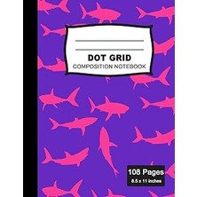 Nacario Dot Grid Composition Notebook: Beautiful And Large (8.5 x 11 Inches) - 100+ Dotted Pages Black Dott
