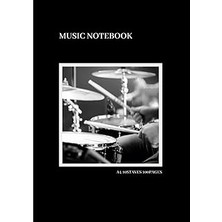Nacario Independently Published Music Notebook A4 10STAVES 100PAGES: A4サイズ 無地 5線譜 10段 100ページ ドラムアートフォト表紙シリー