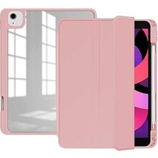 Nacario Ipad Air 5 10.9" 2022 M1 Kılıf Kalem Bölmeli Şeffaf Case A2588 A2589 A2591