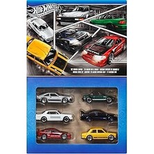 Nacario 1:64 Ölçekli Metal Oyuncak Arabalar, Özel Süslemelere Sahip 6'lı Japon Aracı Seti (Still