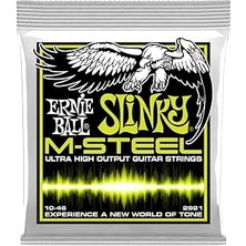 Nacario Ernie Ball P02921 Normal Slinky M-Çelik Elektro Gitar Telleri, Ölçü 10-46