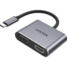 Nacario Uhub Q4 Lite 4'ü 1 Arada Usb-C Hub Mst Dual Display Pd 100W D1049A / 4K @60Hz UHD HDMI & Full Hd