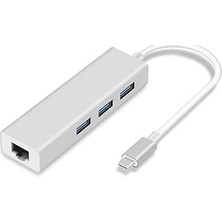Nacario Codegen Type C USB 3.1 – 3port USB 3.0+ RJ45 Gigabit Ethernet Çoklayıcı Hub CDG-CNV85