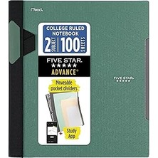 Nacario Five 820012C-ECM Spiral Defter Çalışma Uygulaması, 1 Konu, Üniversite Çizgili, 21,5