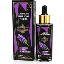 Nacario Lavender Hair Root Serum, Kafein, Biotin Kırmızı Ginseng Ile, 50 Ml, Tüm Saç Tipleri Için