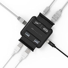 Nacario 5-In-1 Usb-C Hub Çoklayıcı | Ethernet, HDMI 60W Pd | Macbook Usb-C Laptoplar Için Profesyo