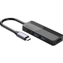 Nacario Orico Aktif Hub Usb-C 4'ü 1 Arada Tdi HDMI 4K@30Hz, Pd 55W, 1 Port USB 3.1, 1 Port USB 2.0