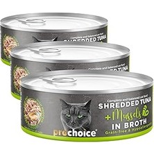 Nacario Prochoice Tuna Shredded Tahılsız, Hipoalerjenik, Tiftiklenmiş Tuna Balıklı & Midyeli Yaş Mamas