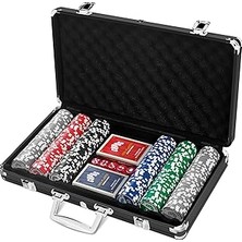 Nacario Copag Poker Seti - 300 Chip 100% Plastik Casino Kalitesinde 2 Deste