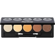 Nacario Color Palette Ince Yapılı & Doğal Işıltılı 5'li Kompakt Göz Farı Paleti