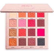 Nacario Comely Eyeshadow 16 Renk Göz Farı Paleti, Yüksek Pigmentasyon, Topaklanmaz, Kolay Dağılım