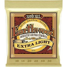 Nacario Ernie Ball P02006 Extra Light 10-50 Akustik Gitar Teli