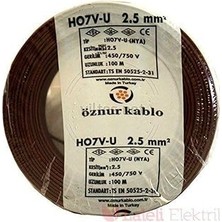Nacario Öznur Kablo 2,5 Mm2 Nya Tek Damar Kahve 100M | Elektrik Iletimi