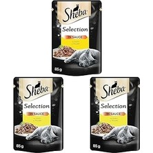 Nacario Sheba Yetişkin Tavuklu Yaş Mama 85 Gram (3 Paketi)