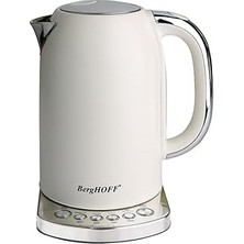Nacario Berghoff Gem 1, 7 L Su Isıtıcı – 2400 W, Çoklu Otomatik Sıcaklık Ayarı | Vanilya Krem